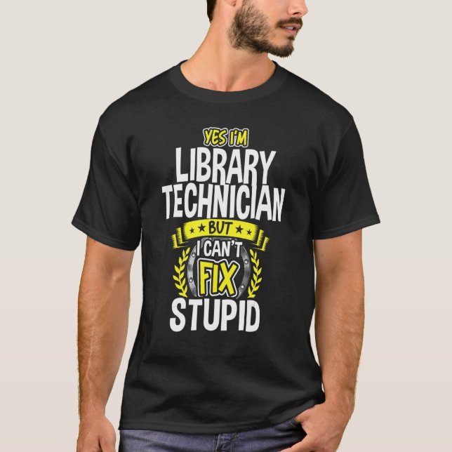 Camiseta Sim, sou o técnico da Biblioteca (Frente)
