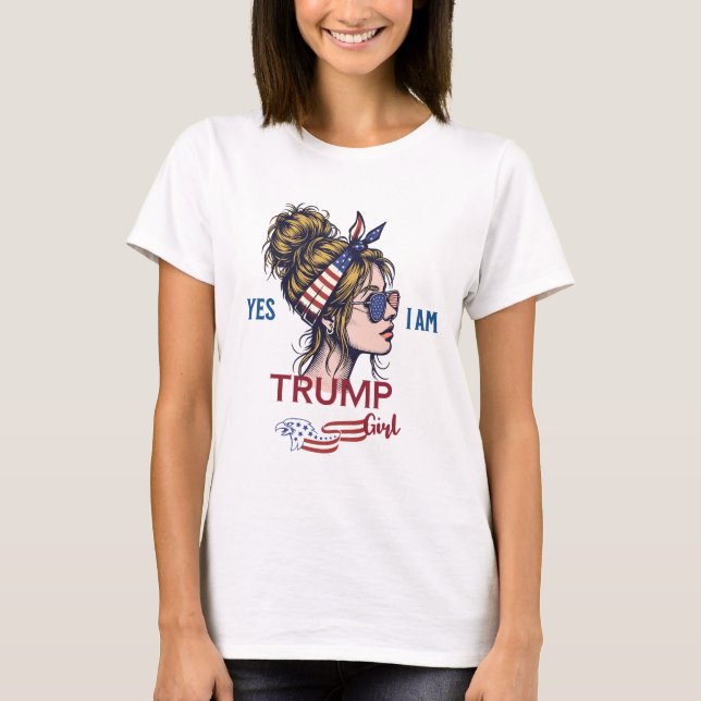 Camiseta Sim, Sou Trump Girl (Frente)
