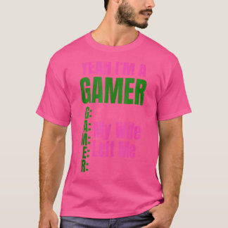 Camiseta Sim, sou um jogador, minha esposa me deixou, homen