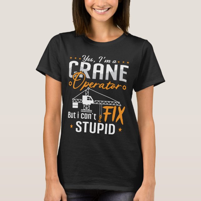 Camiseta Sim, sou um local de trabalho de construção de ope (Frente)