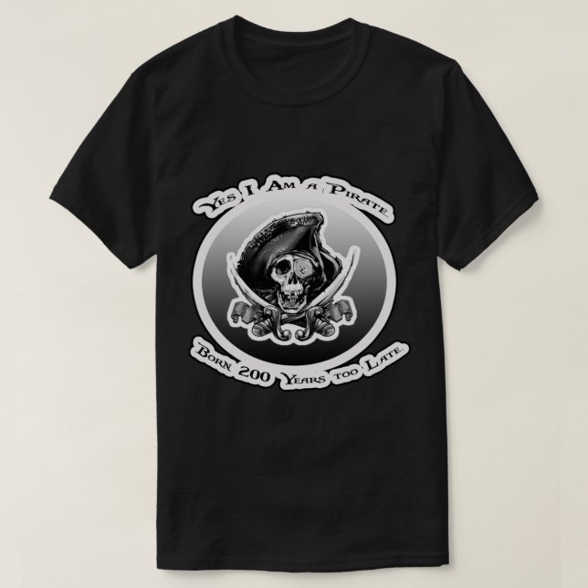 Camiseta Sim Sou Um Pirata (Frente do Design)