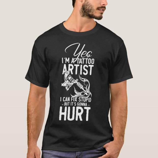 Camiseta Sim Sou Um Tatuador (Frente)