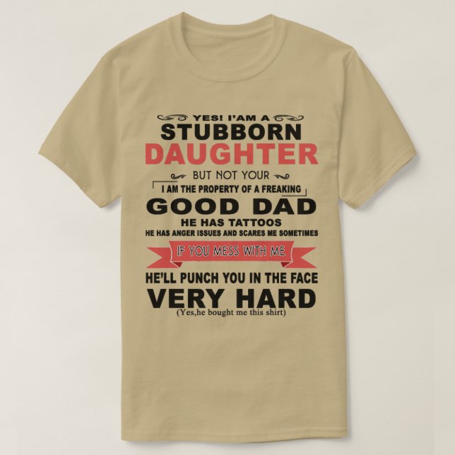 Camiseta Sim, Sou Uma Filha Tubêntrica, Mas Não Sou Sua. (Frente do Design)