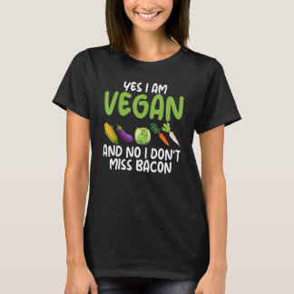 Camiseta Sim, sou vegetariano Não Não Perco Bacon Vegeta