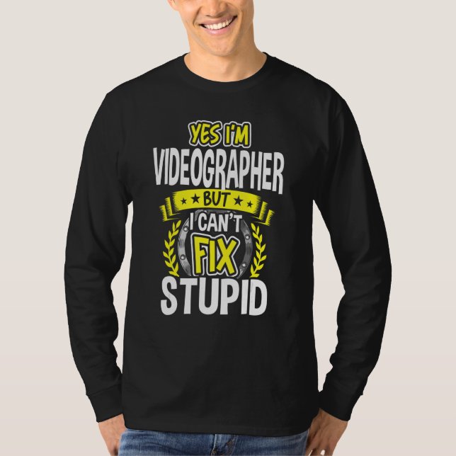 Camiseta Sim, sou Videógrafo (Frente)