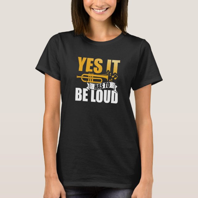 Camiseta Sim, Tem Que Ser Alta Musical De Trompete (Frente)