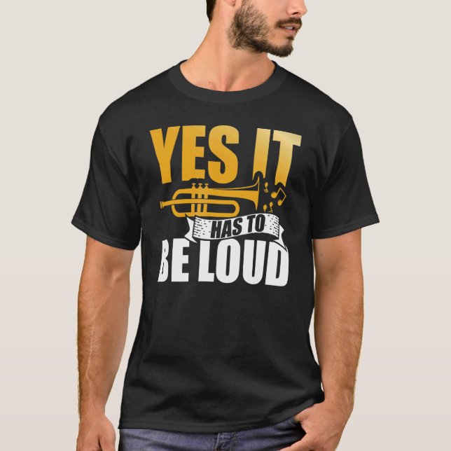 Camiseta Sim, Tem Que Ser Alta Musical De Trompete (Frente)