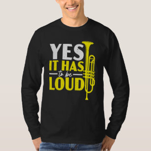 Camiseta Sim, Tem Que Ser Alto Trompetistas Tocador De Trom