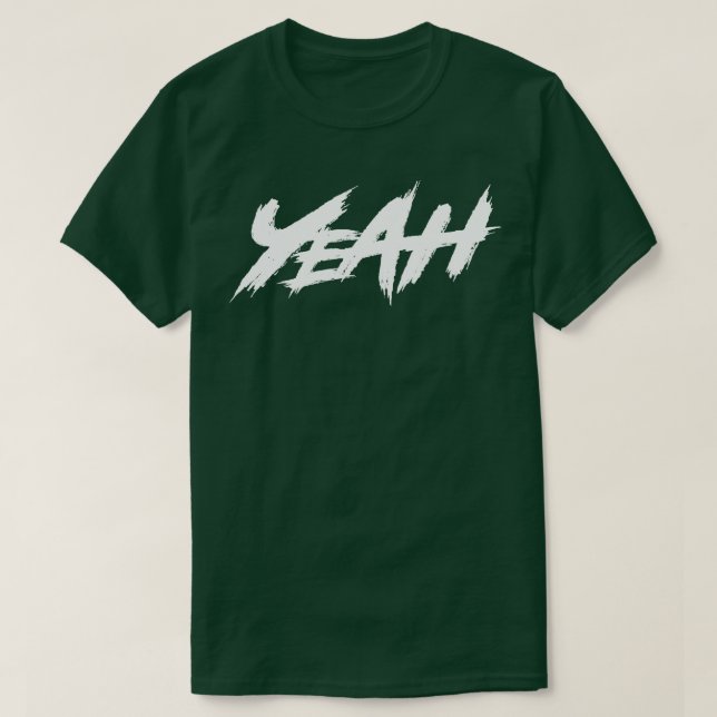 Camiseta Sim Texto Branco (Frente do Design)