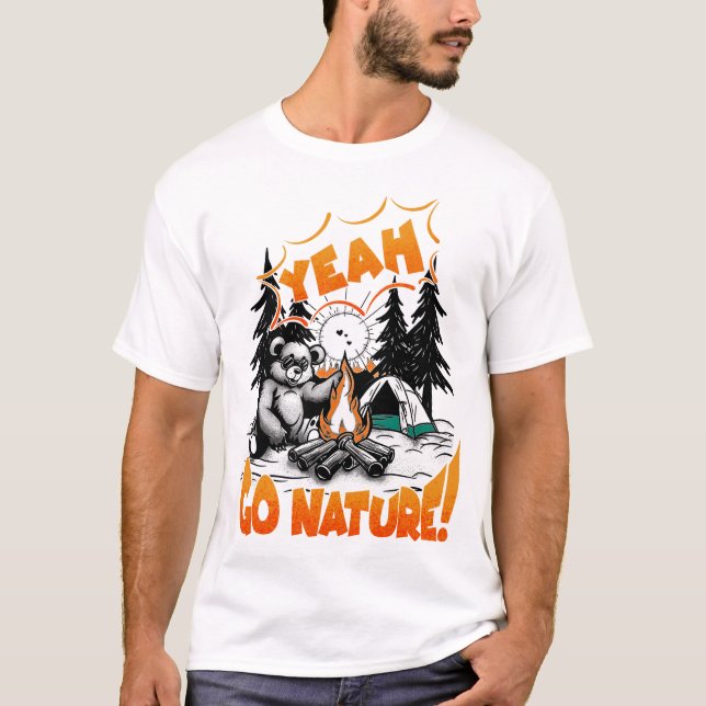 Camiseta Sim, vá para a Natureza! (Frente)