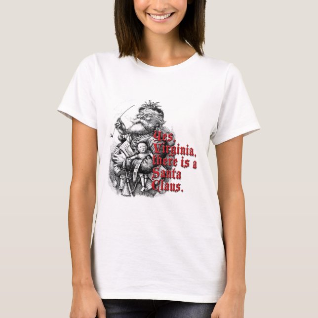 Camiseta Sim Virgínia, há um Papai Noel (Frente)