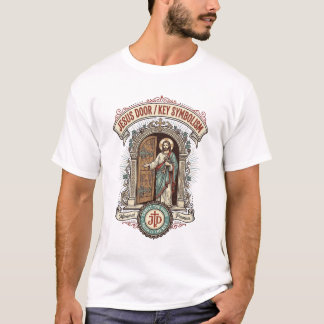 Camiseta Simbolismo da Chave da Porta de Jesus Simbolismo d