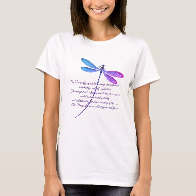 Camiseta Simbolismo da libélula (Frente)