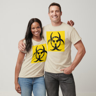 Camiseta Símbolo afligido do biohazard