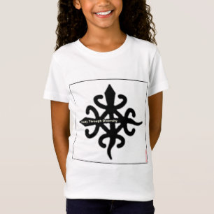 Camiseta Símbolo Africano Adinkra: Unidade através da Diver
