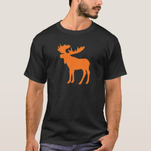 Camiseta Símbolo alaranjado simples dos alces