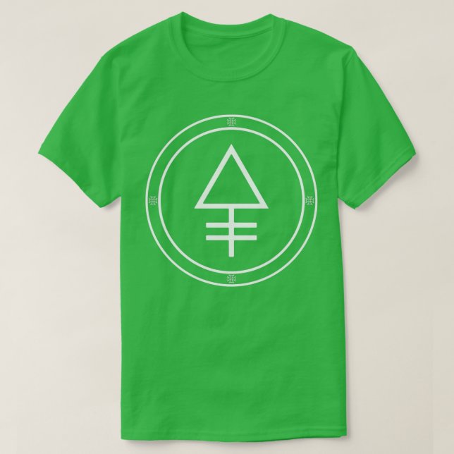 Camiseta Símbolo Alchemy Phosphorus Alchemical (Frente do Design)