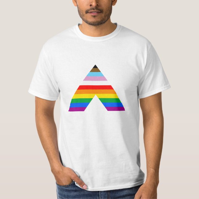 Camiseta Símbolo Ally do POC LGBTQ (Frente)