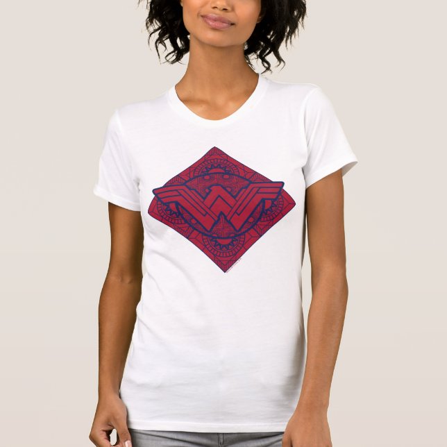 Camiseta Símbolo Amazônico da Mulher Maravilha (Frente)