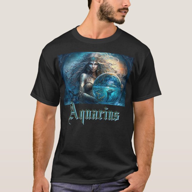 Camiseta Símbolo Aquarius Zodiac (Frente)