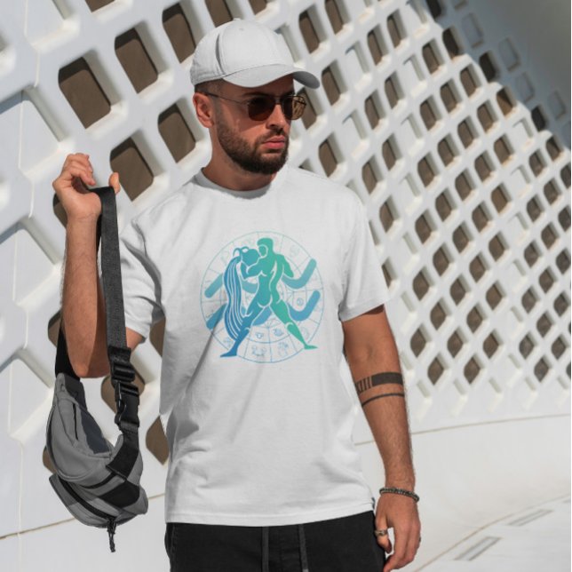 Camiseta Símbolo Aquarius Zodiac (Criador carregado)