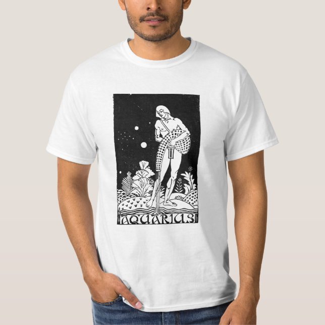 Camiseta Símbolo Aquarius Zodiac (Frente)