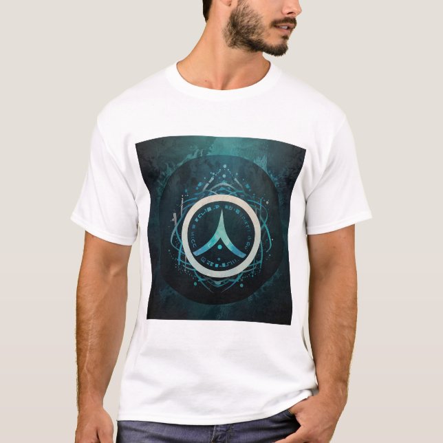 Camiseta Símbolo Aquarius Zodiac | Mentes criativas (Frente)