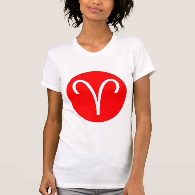 Camiseta Símbolo Aries - Personalizado (Frente)
