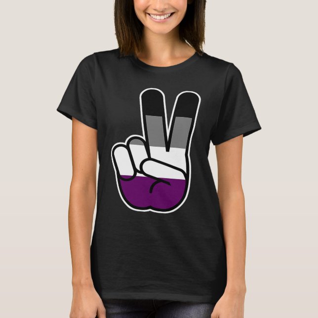 Camiseta Símbolo Asexual de Paz (Frente)