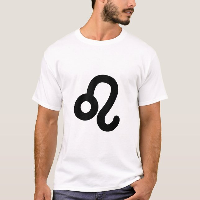 Camiseta Símbolo Astrológico Leo Sinal 6 (Frente)