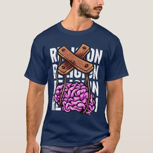 Camiseta Símbolo ateu Ateísmo agnóstico Freethinker Funny (Frente)