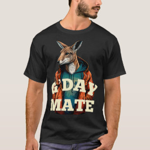 Camiseta Símbolo australiano G'Day Mate Kangaroo