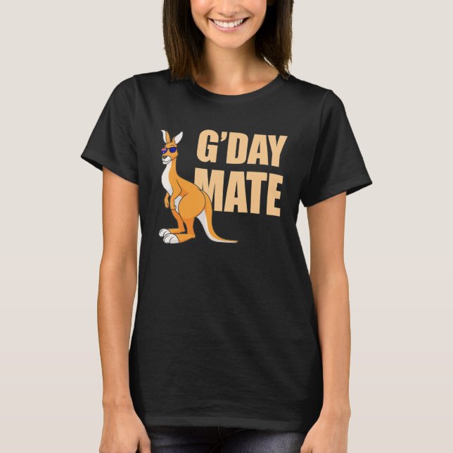 Camiseta Símbolo australiano Kangaroo Australia G Day Mate (Frente)