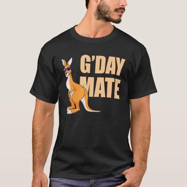 Camiseta Símbolo australiano Kangaroo Australia G Day Mate (Frente)