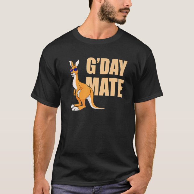 Camiseta Símbolo australiano Kangaroo Australia G Day Mate (Frente)