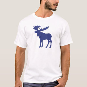 Camiseta Símbolo azul simples dos alces
