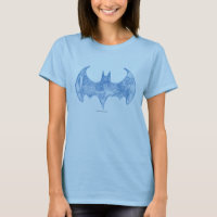 Símbolo Batman | Folheto Informativo Logotipo Azul
