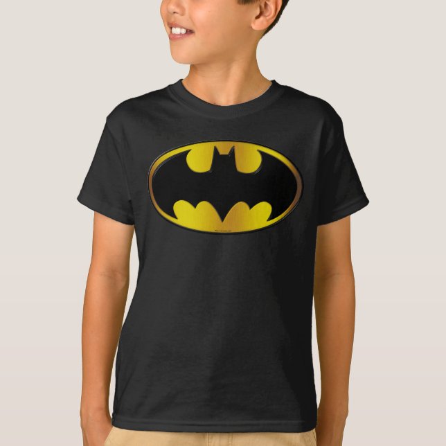 Camiseta Símbolo Batman | Logotipo de gradiente oval (Frente)