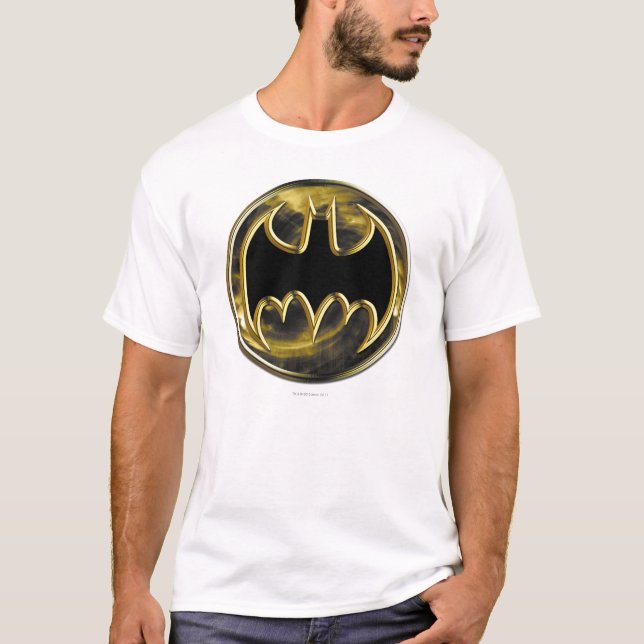 Camiseta Símbolo Batman | Logotipo Dourado (Frente)