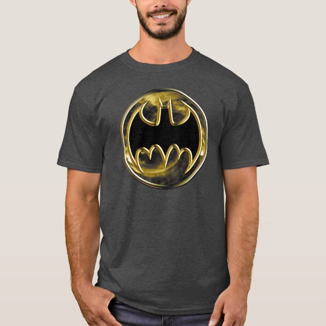 Camiseta Símbolo Batman | Logotipo Dourado (Frente)