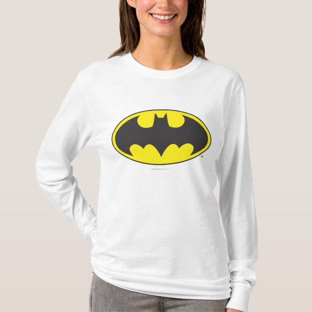 Camiseta Símbolo Batman | Logotipo Oval Bat (Frente)