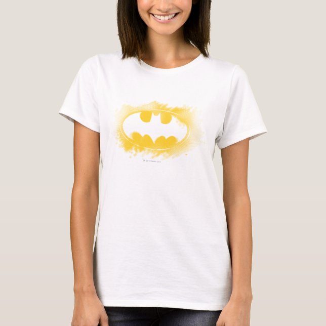 Camiseta Símbolo Batman | Logotipo preto e amarelo (Frente)