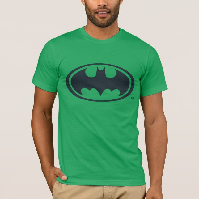 Camiseta Símbolo Batman | Logotipo preto e branco (Frente)