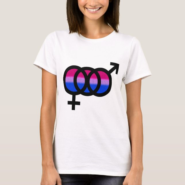 Camiseta Símbolo bissexual (Frente)