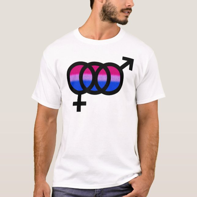 Camiseta Símbolo bissexual (Frente)
