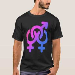 Camiseta Símbolo Bissexual do Orgulho Lgbtq Suporte Igual