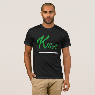Camiseta Símbolo branco verde Ksa do Reino da Arábia Saudit
