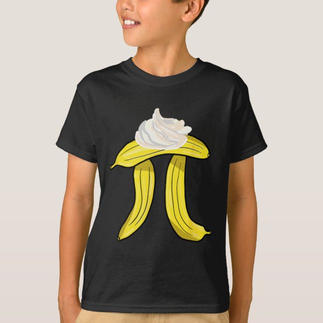 Camiseta Símbolo Bynana Cream Pi - Nerd de Matemática Pie L (Frente)