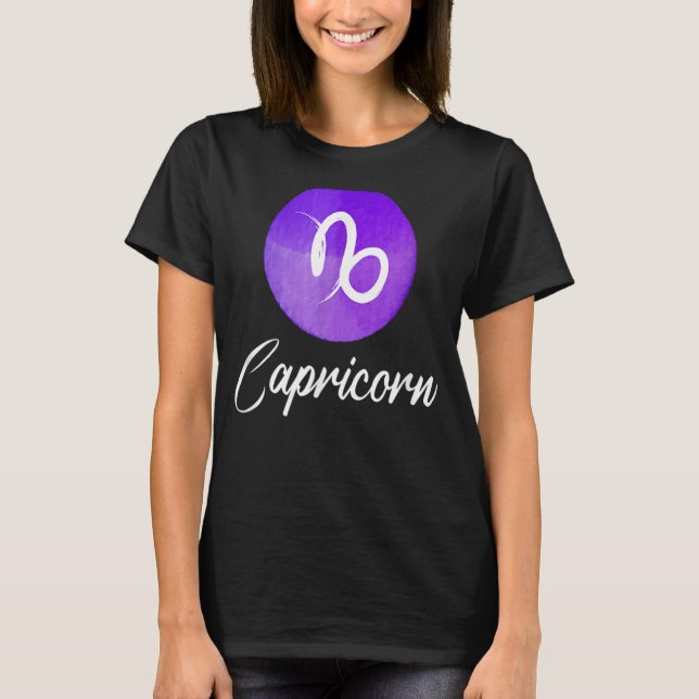 Camiseta Símbolo Capricorn Zodiac (Frente)