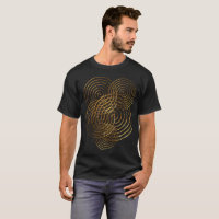 Símbolo celta espiral metálico dourado